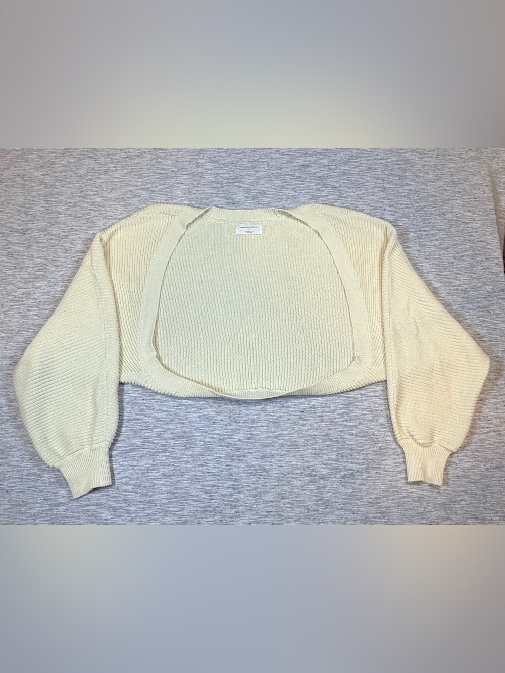 Spiritual Gangster Vera Studio Shrug Oversized Cropped Cream Size Medium
